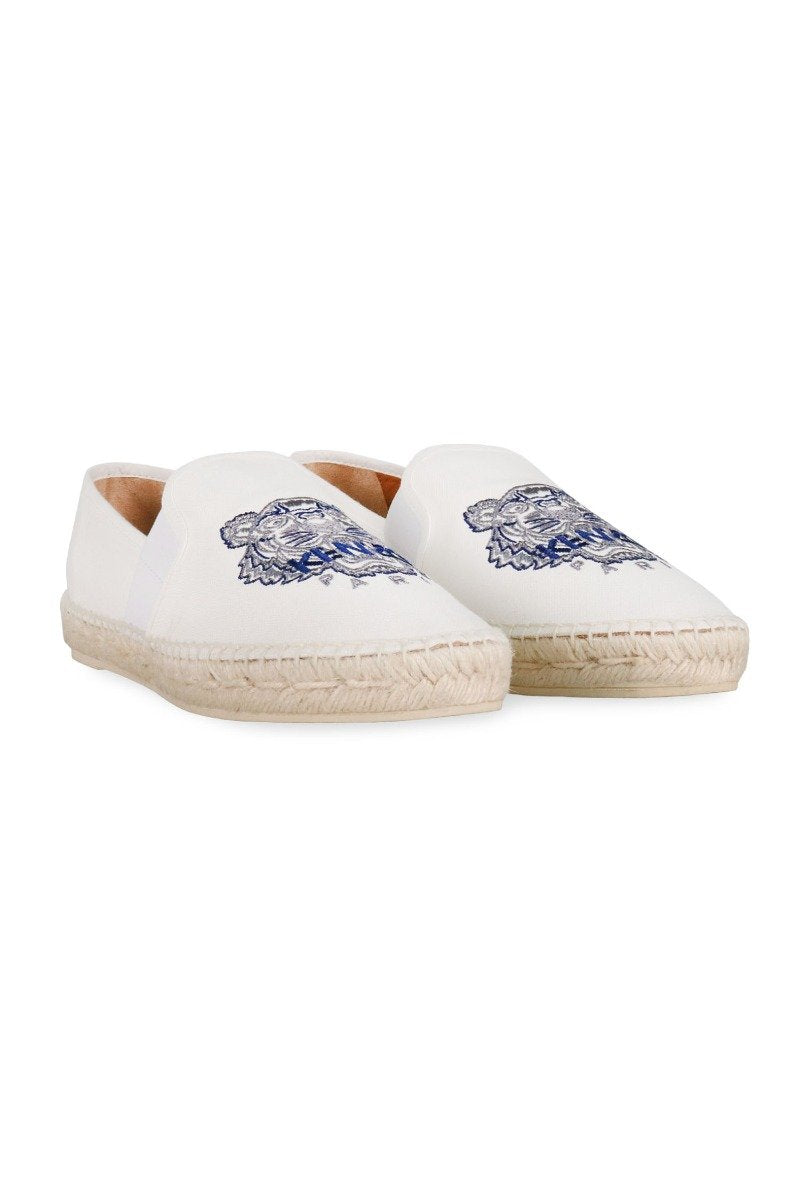 Tiger Espadrille Men Fashion Kenzo Paris Canvas Cotton Footwear Casual Stylish