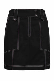 Structured Mini Skirt Women Fashion Kenzo Paris Cotton Design Chic