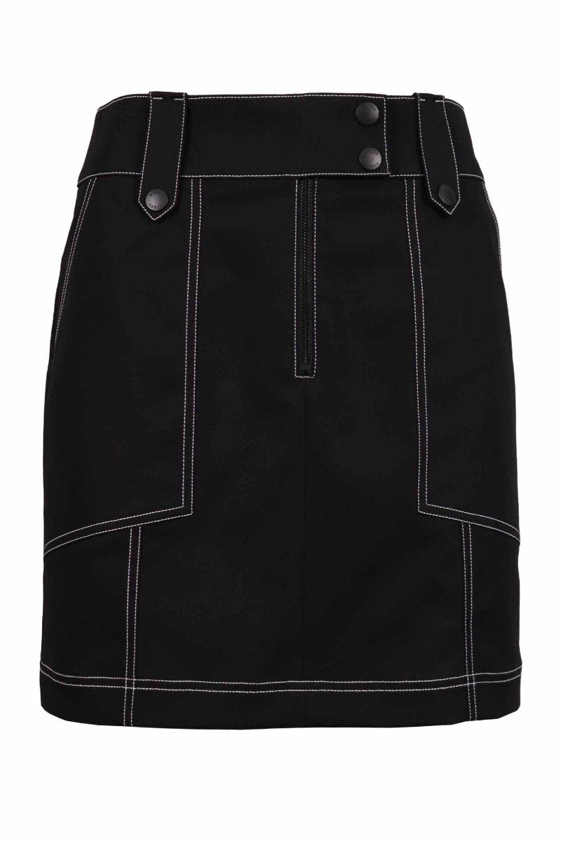 Structured Mini Skirt Women Fashion Kenzo Paris Cotton Design Chic