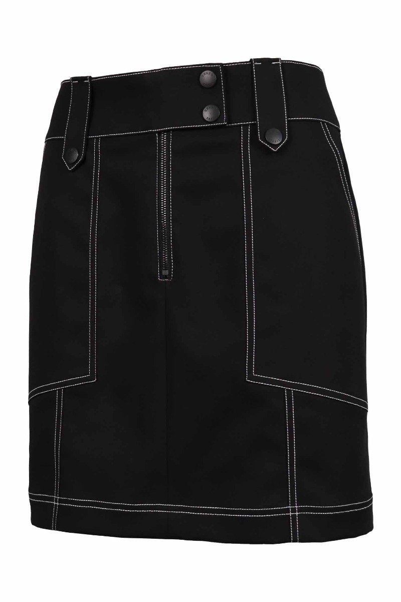 Structured Mini Skirt Women Fashion Kenzo Paris Cotton Design Chic