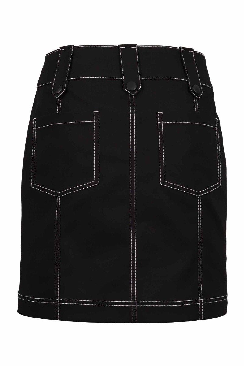Structured Mini Skirt Women Fashion Kenzo Paris Cotton Design Chic