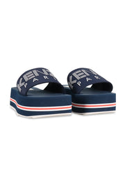 Kenzo Paris Platform Sandal Women Fashion Neoprene Slip Casual Thick-Heel