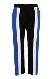 Colourblock Crepe Trousers Bottoms Fashion Casual Basic