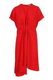 Loose Fit Midi Dress Women Fashion Kenzo Paris Polyester Short-Sleeve Designer Casual