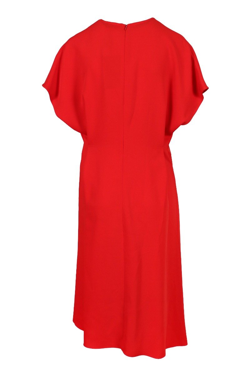 Loose Fit Midi Dress Women Fashion Kenzo Paris Polyester Short-Sleeve Designer Casual