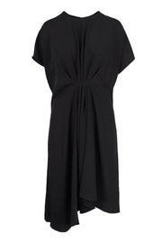 Loose Fit Midi Dress Women Fashion Kenzo Paris Polyester Short-Sleeve Designer Casual