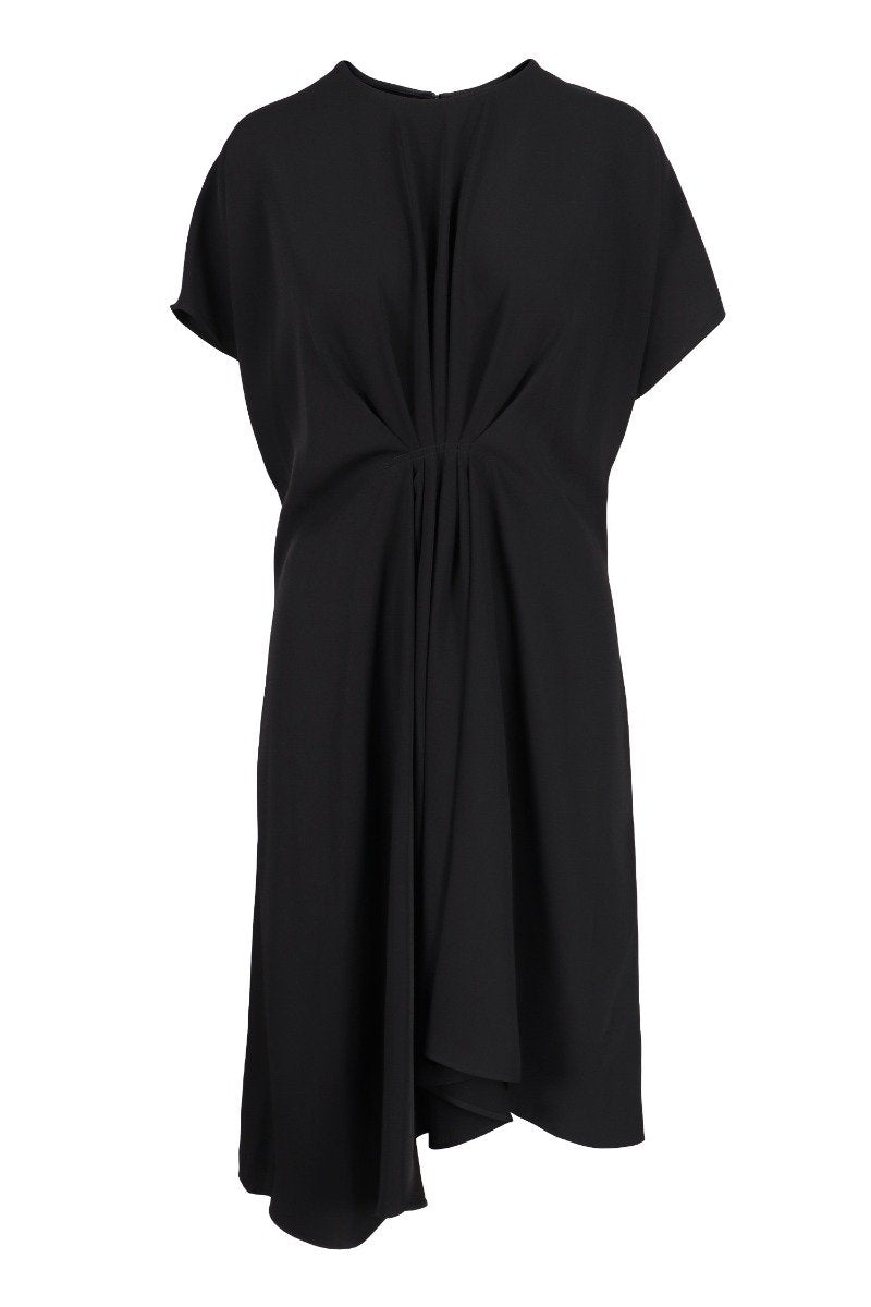 Loose Fit Midi Dress Women Fashion Kenzo Paris Polyester Short-Sleeve Designer Casual