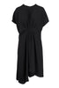 Loose Fit Midi Dress Women Fashion Kenzo Paris Polyester Short-Sleeve Designer Casual