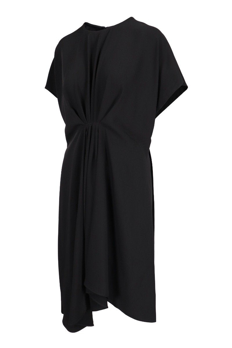 Loose Fit Midi Dress Women Fashion Kenzo Paris Polyester Short-Sleeve Designer Casual