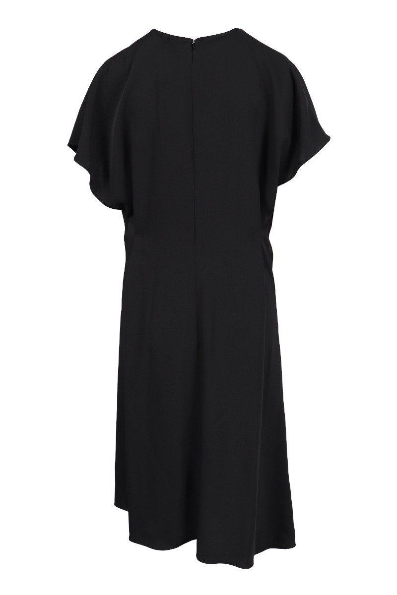 Loose Fit Midi Dress Women Fashion Kenzo Paris Polyester Short-Sleeve Designer Casual