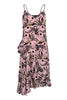 Flying Phoenix Dress Kenzo Paris Silk Women Dress Casual Party Elegant Floral Prints 