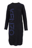 Kenzo Logo Knit Dress Women Fashion Cotton-Blend Long-Sleeve Casual Classic Stylish Onepiece