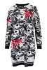 Flying Phoenix Jumper Dress Kenzo Paris Long Sleeves Dress Fashion Designer