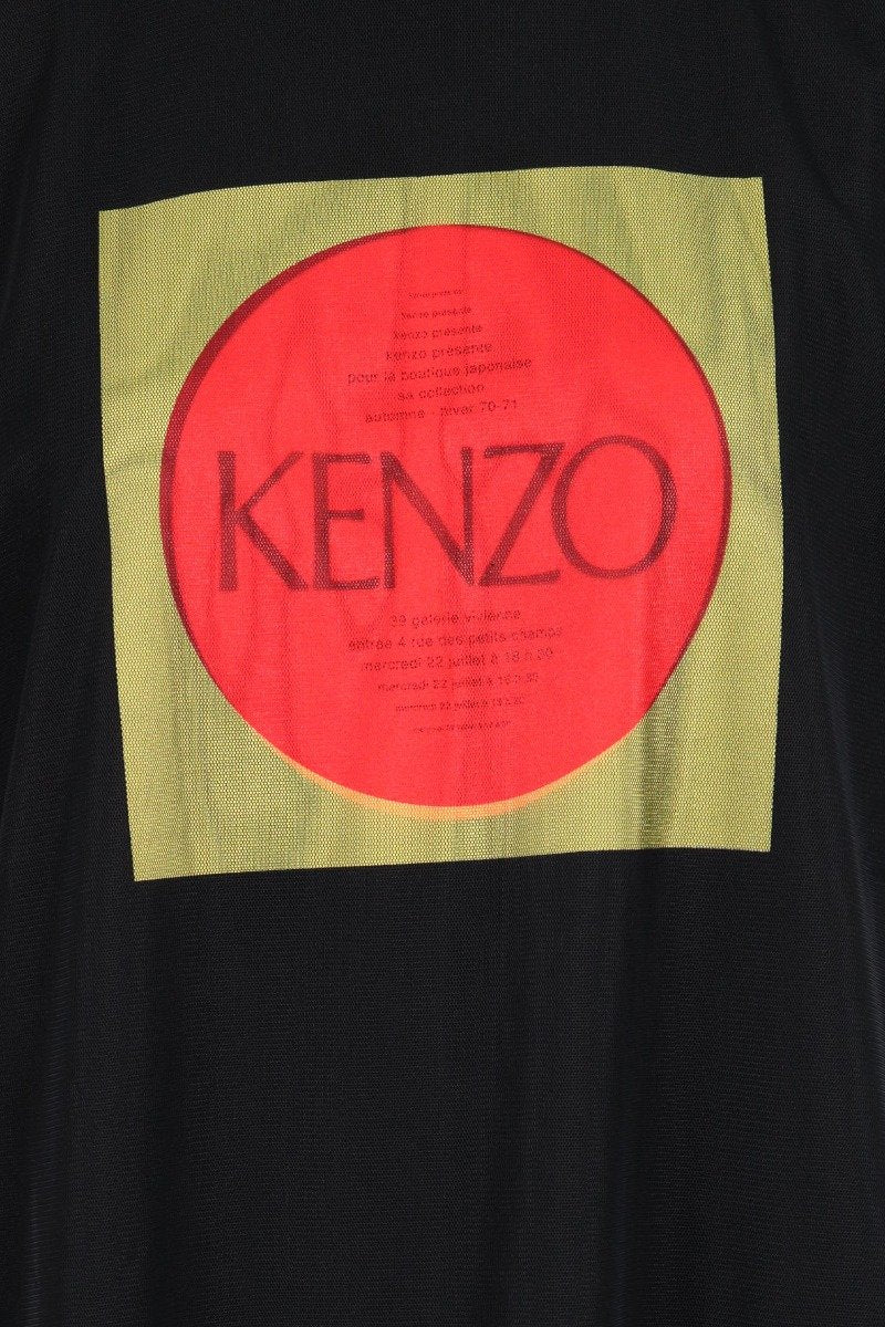 Square Logo T-Shirt Dress Women Fashion Kenzo Paris Cotton Short Sleeve Tulle Modern Stylish