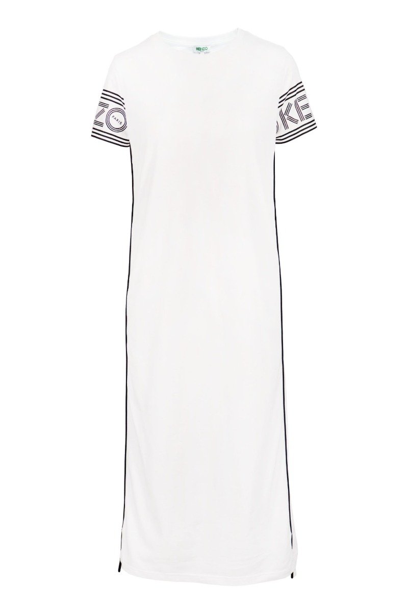 Kenzo Logo T-Shirt Dress Women Fashion Cotton Short-Sleeve Casual Onepiece