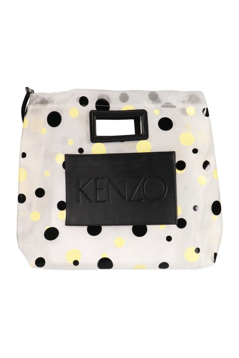 Polka Dots Tote Bag Women Fashion Kenzo Paris Polyester Semi-Transparent Trendy Stylish Accessories