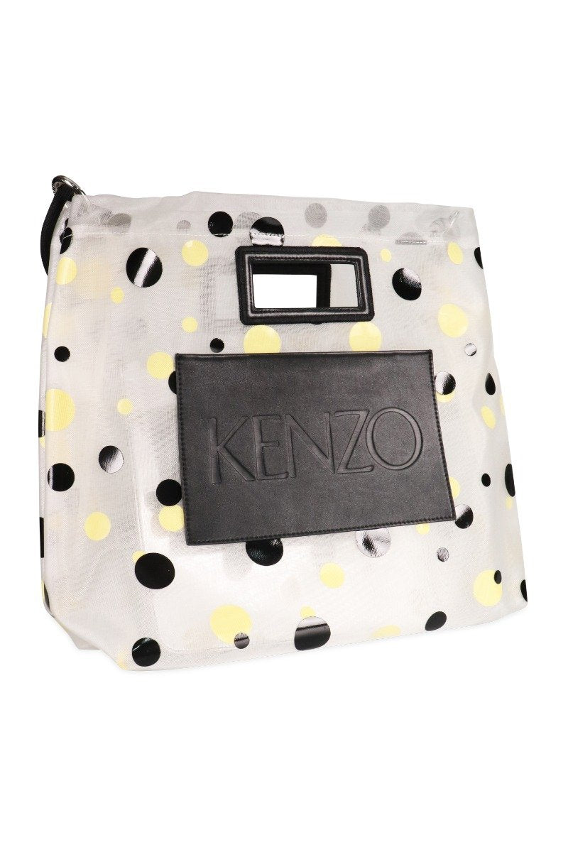 Polka Dots Tote Bag Women Fashion Kenzo Paris Polyester Semi-Transparent Trendy Stylish Accessories