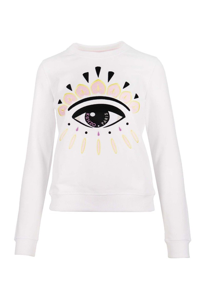Eye Sweatshirt Cotton Long Sleeves Kenzo Paris Fashion Sweater Basic Casual