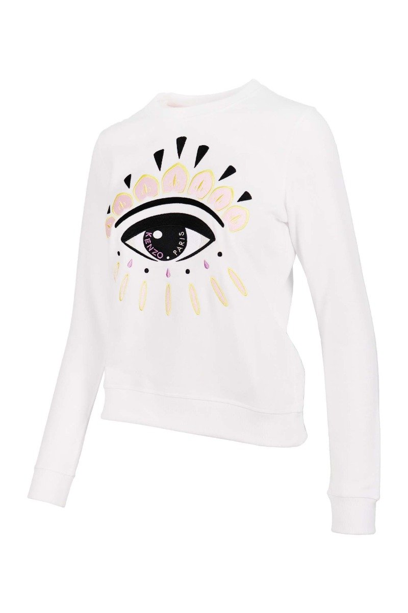 Eye Sweatshirt Cotton Long Sleeves Kenzo Paris Fashion Sweater Basic Casual