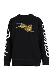 Jumping Tiger Sweatshirt Kenzo Sweatshirt Cotton Crew Neck Casual