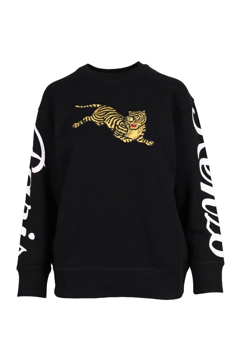 Jumping Tiger Sweatshirt Kenzo Sweatshirt Cotton Crew Neck Casual
