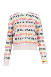 Kenzo Paris Sweater Women Fashion Long-Sleeve Cotton-Blend Casual Trendy 