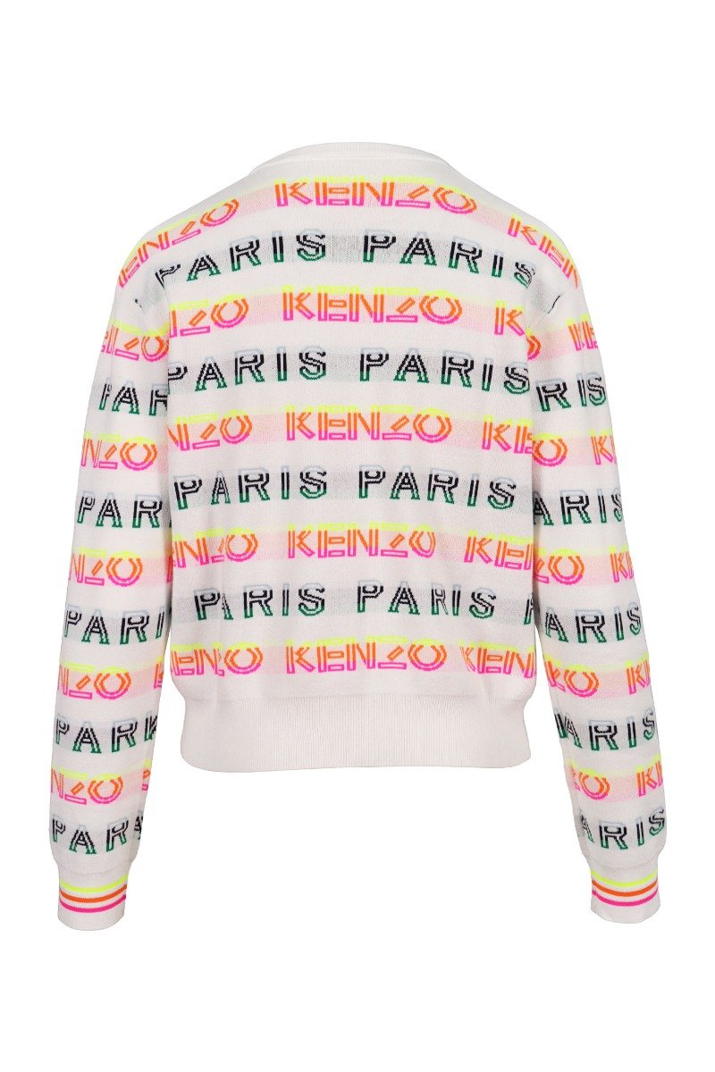 Kenzo Paris Sweater Women Fashion Long-Sleeve Cotton-Blend Casual Trendy 