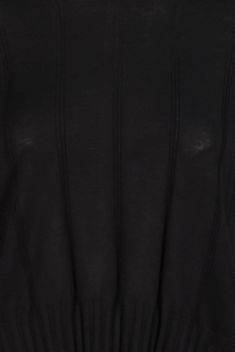 Ruffled Knit Top Women Fashion Kenzo Paris Silk-Blend Designed Modern