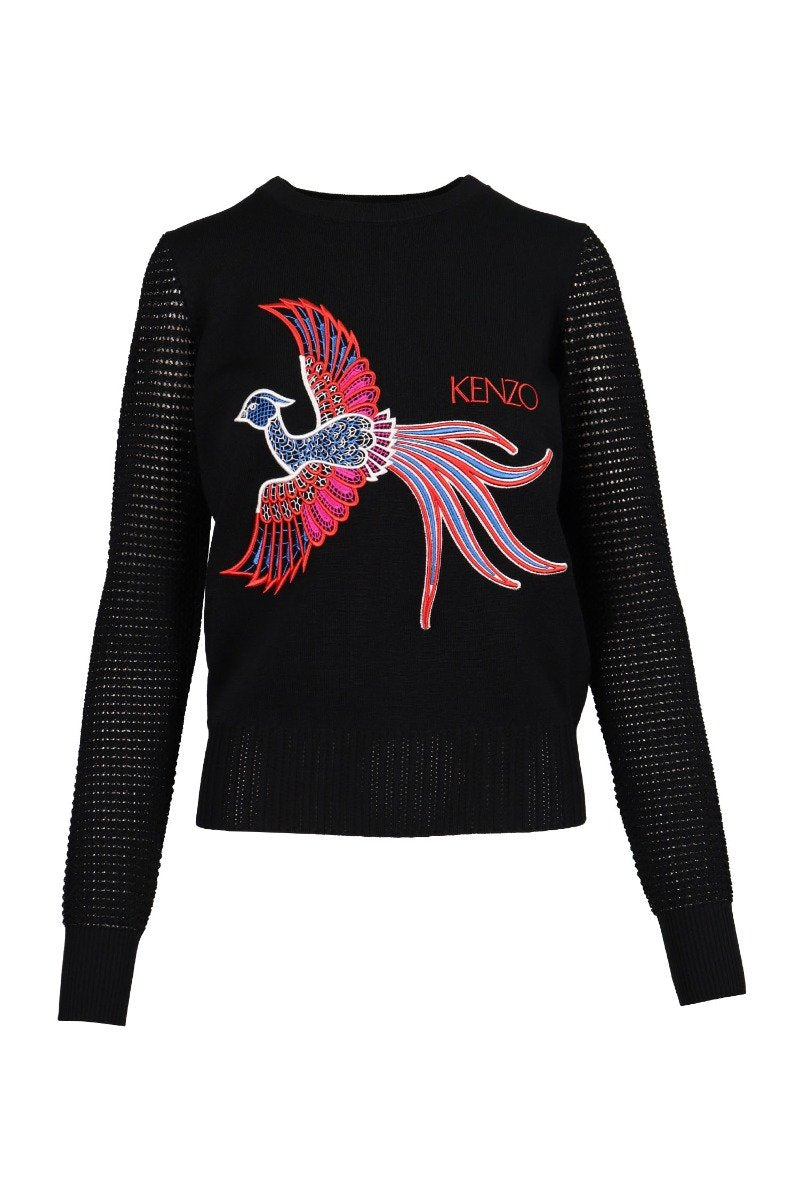 Phoenix Sweater Women Fashion Kenzo Paris Viscose Long-Sleeve Designer Pop Top