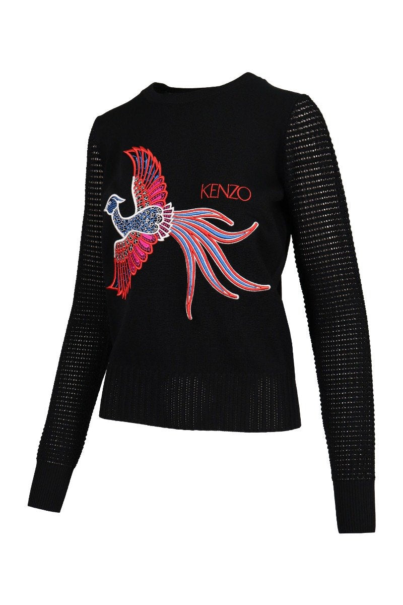 Phoenix Sweater Women Fashion Kenzo Paris Viscose Long-Sleeve Designer Pop Top