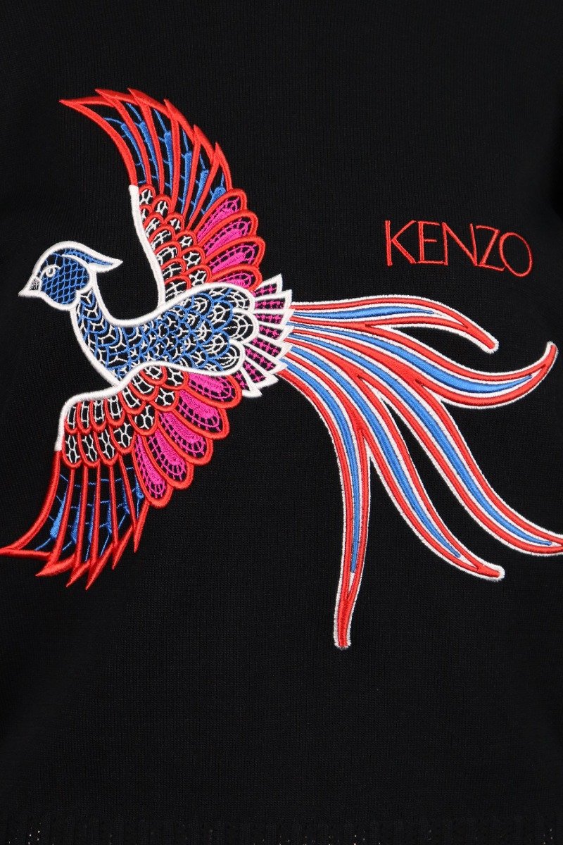 Phoenix Sweater Women Fashion Kenzo Paris Viscose Long-Sleeve Designer Pop Top