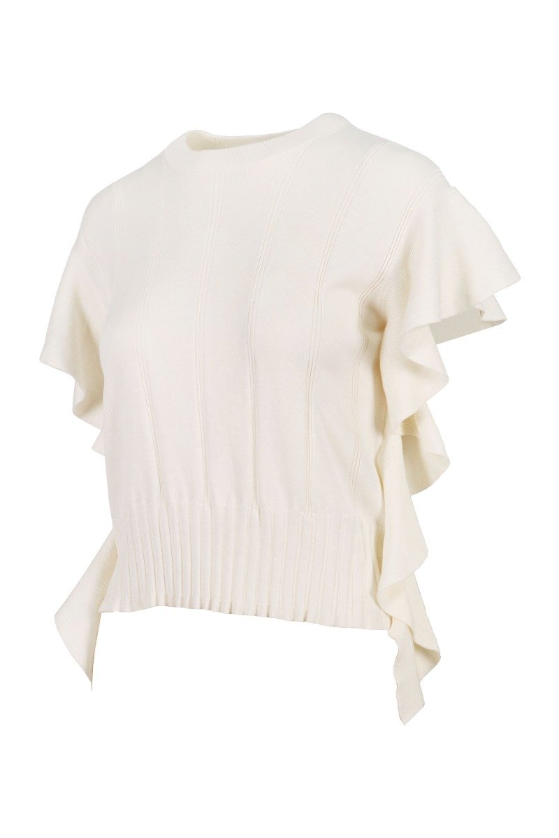 Ruffled Top Women Fashion Kenzo Paris Cotton-blend Sleeveless Mature Designed