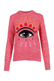 Eye Sweater Cotton Crew Neck Sweater Kenzo Paris Top Long Sleeves Unisex Men Women