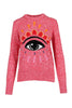 Eye Sweater Cotton Crew Neck Sweater Kenzo Paris Top Long Sleeves Unisex Men Women
