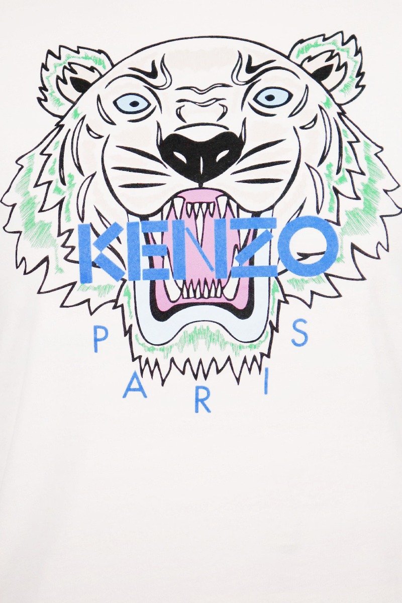 Tiger T-Shirt Kenzo Paris Cotton Short Sleeve Daily Casual Fashion Women