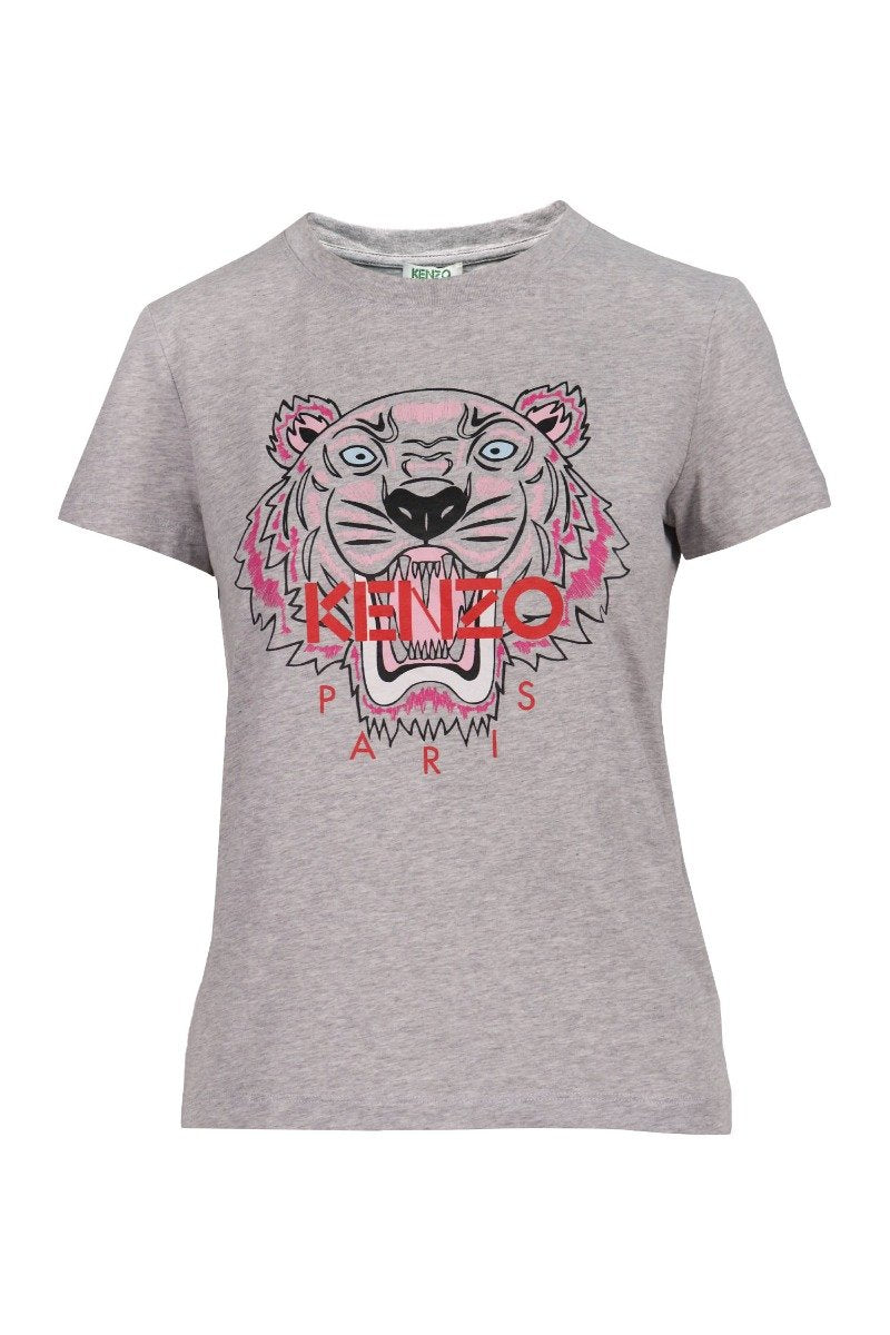 Tiger T-Shirt Kenzo Paris Cotton Short Sleeve Daily Casual Fashion Women