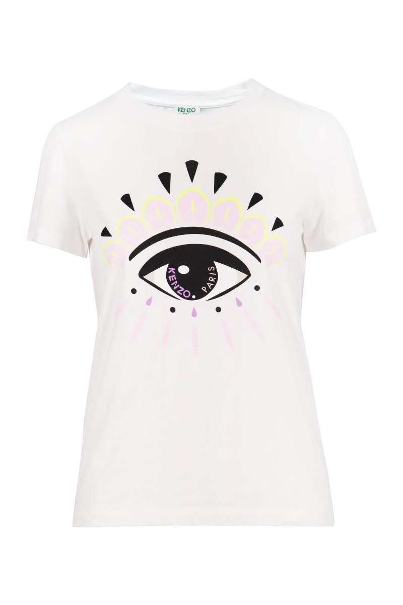 Eye T-shirt Kenzo Paris Short Sleeves Top Unisex Men Women Basic Casual 