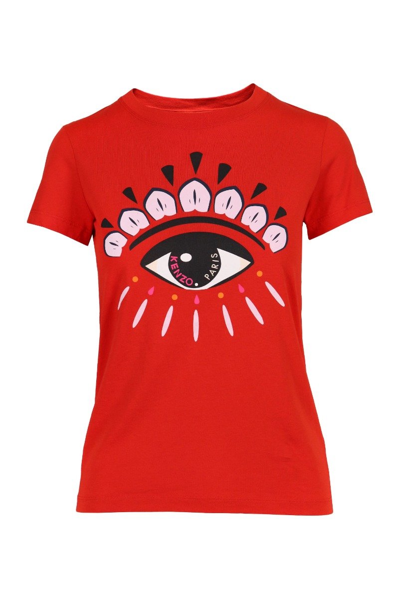Eye T-shirt Kenzo Paris Short Sleeves Top Unisex Men Women Basic Casual 