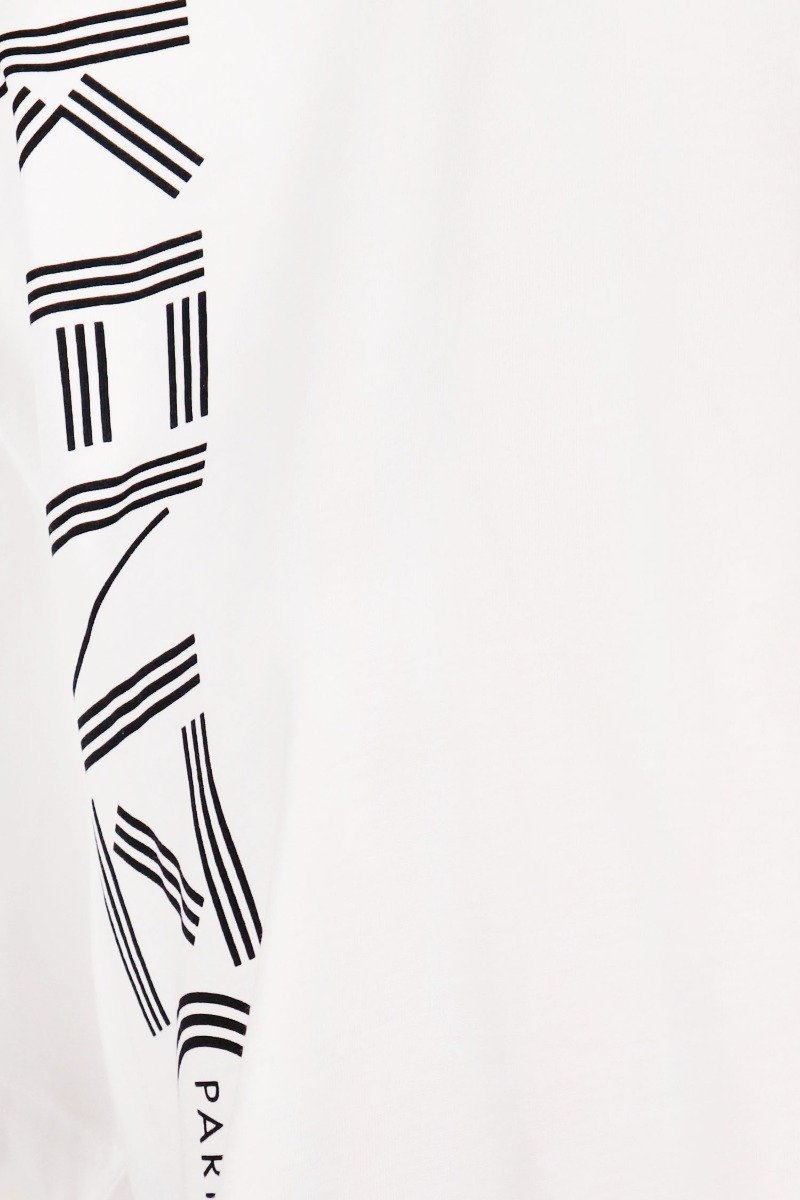 Kenzo Logo Sport Boxy T-Shirt Women Fashion Short-Sleeve Cotton Casual Sporty Tee Dropped-Shoulder