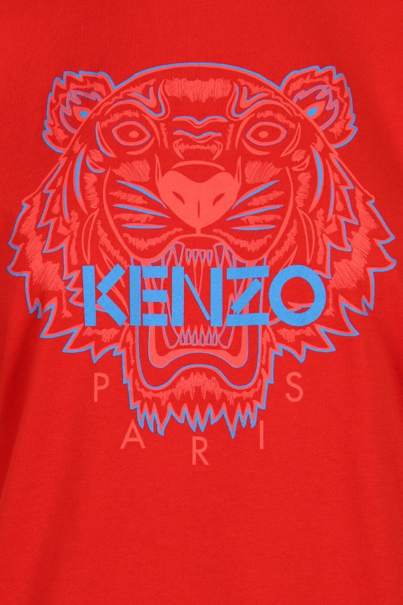 Tiger T-Shirt Kenzo Paris Cotton Short Sleeve Daily Casual Fashion 