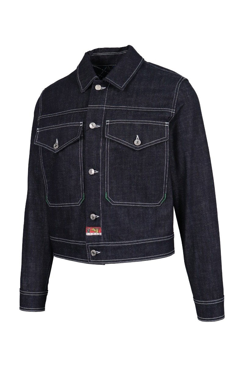 Brut Denim Jacket Tiger Label Unisex Men Women Casual Basic 