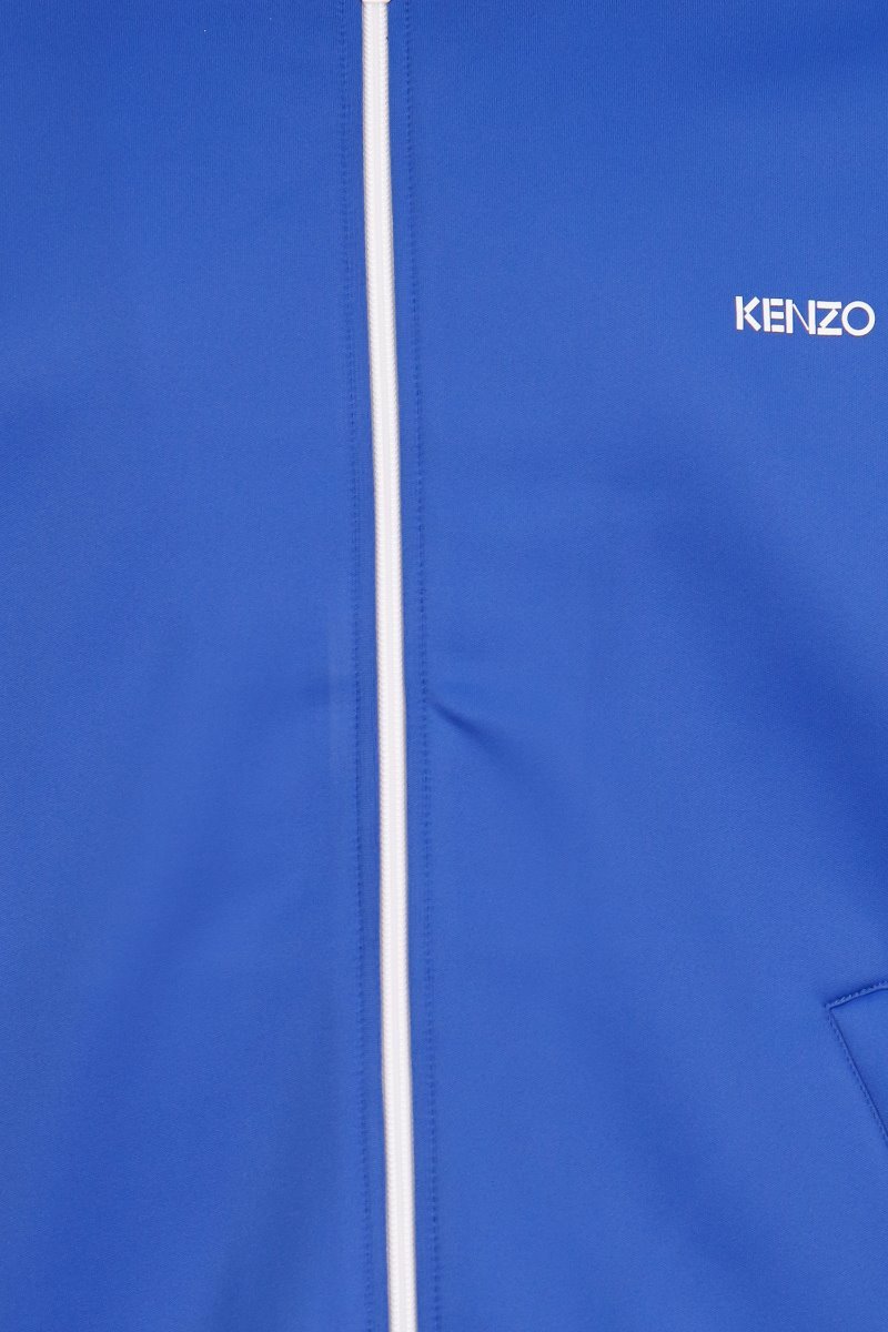 Kenzo Logo Track Jacket Men Fashion Polyamide-Blend Long-Sleeve Trendy Casual Outwear 