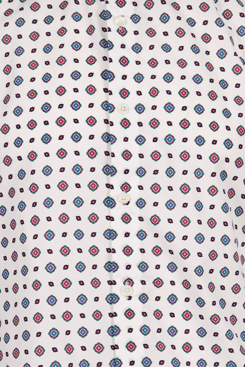 Medaillons Shirt Men Fashion Kenzo Paris Cotton Long-Sleeve Casual Pattern Trendy