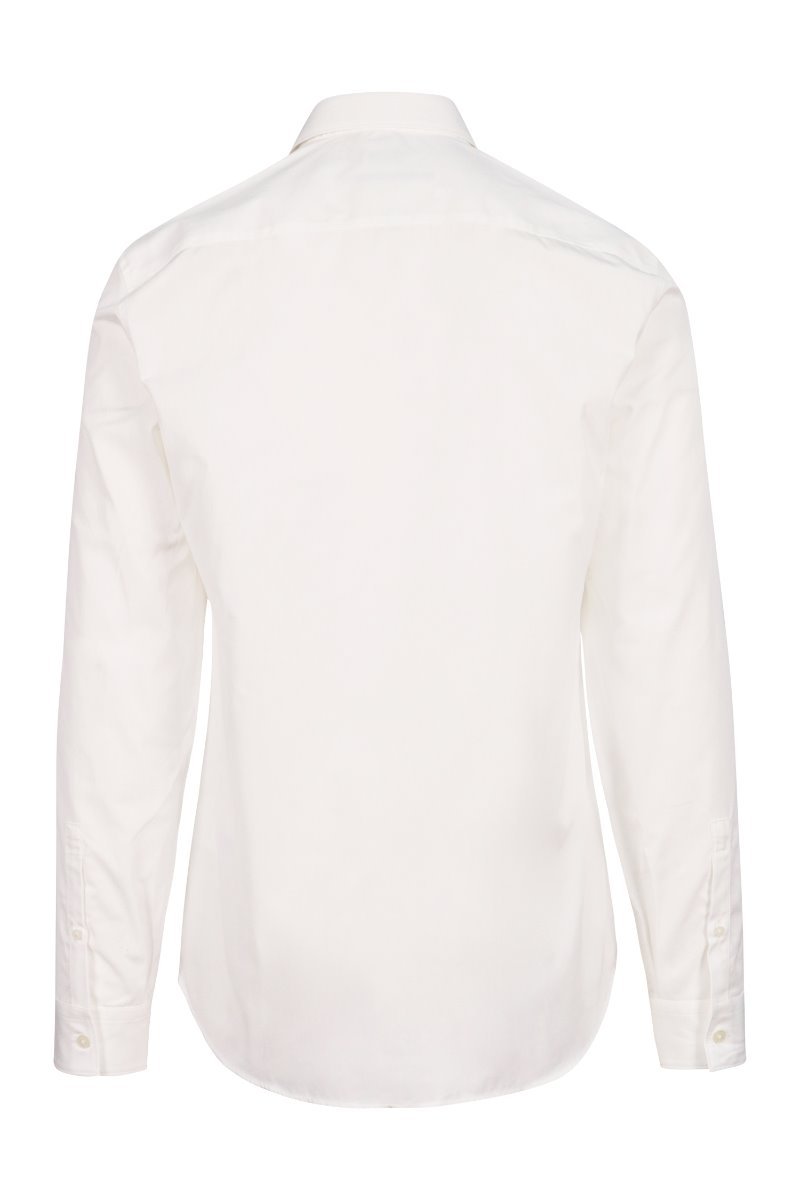 Square Logo Shirt Men Fashion Kenzo Paris Long Sleeve Casual Cotton Top Slim Fit