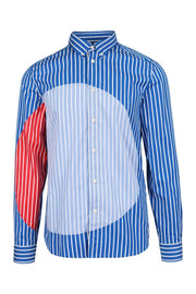 Striped Dot Shirt Men Fashion Kenzo Paris Cotton Long Sleeve Top Semi Formal Designed