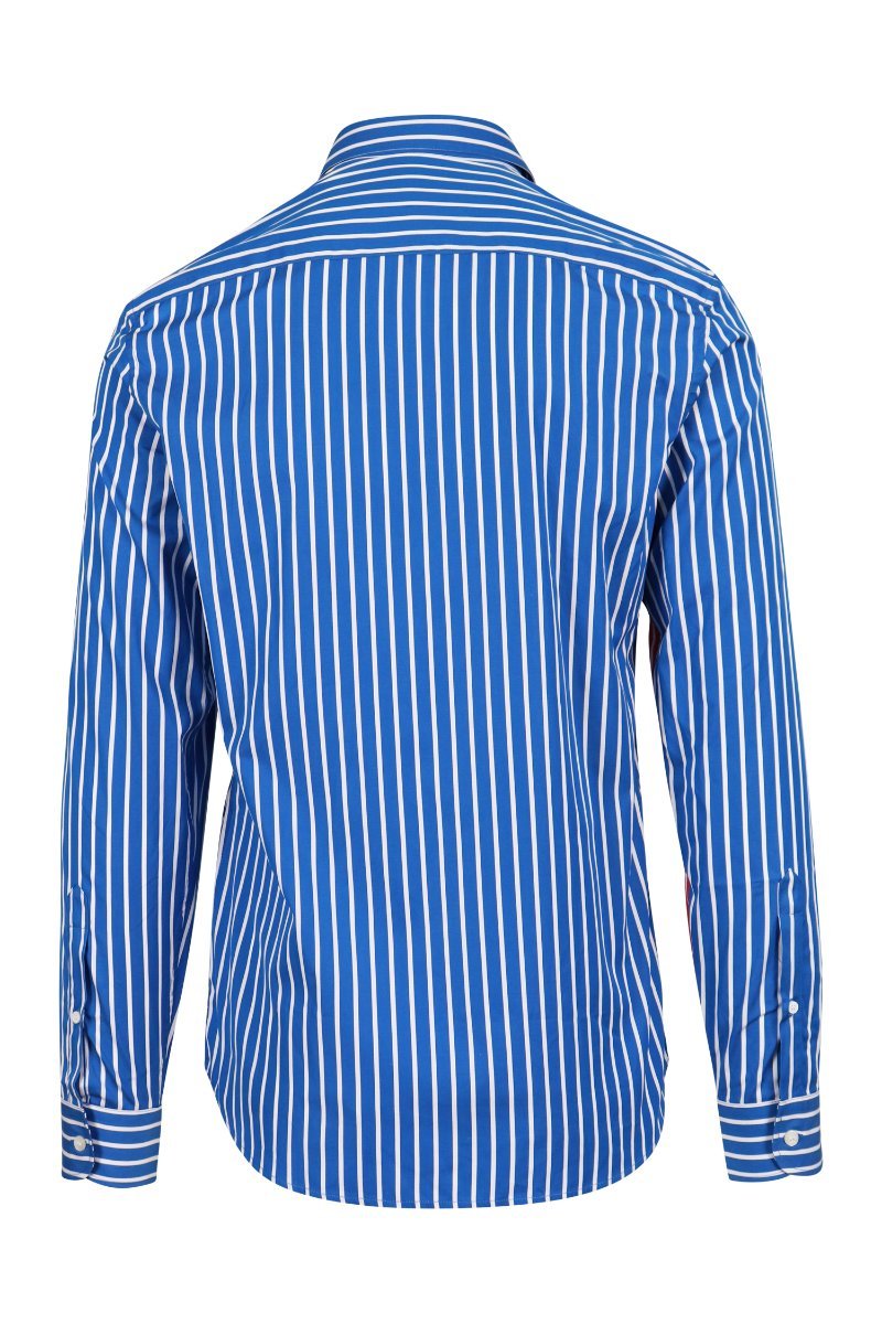Striped Dot Shirt Men Fashion Kenzo Paris Cotton Long Sleeve Top Semi Formal Designed