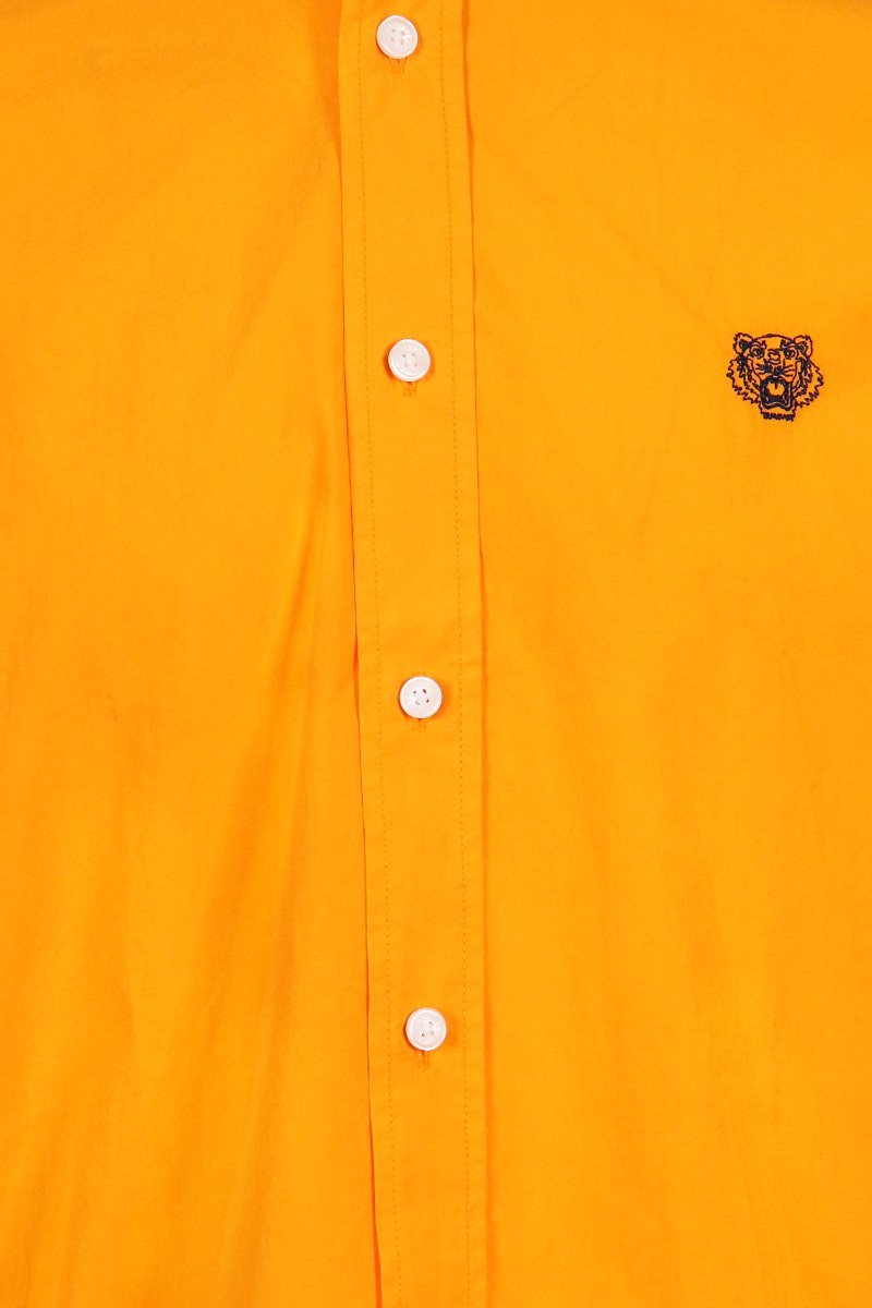 Tiger Shirt Men Fashion Kenzo Paris Cotton Long Sleeve Semi Formal Casual