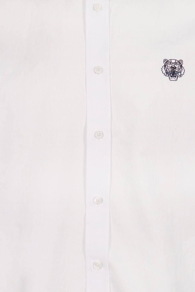 Tiger Shirt Men Fashion Kenzo Paris Cotton Long Sleeve Semi Formal Casual