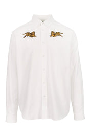 Jumping Tiger Shirt Kenzo Embroidered Long Sleeve Casual