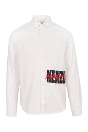 Kenzo Paris Casual Shirt Men Fashion Long-Sleeve Cotton Classic Trendy Outwear